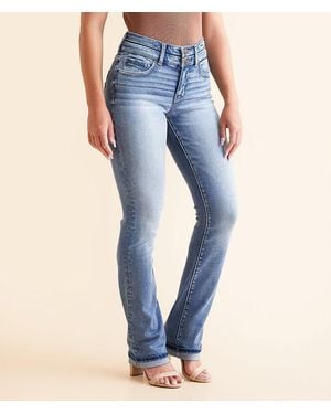 BKE Gabby Straight Cuffed Stretch Jean - Blue