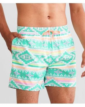Chubbies The En Fuego Stretch Swim Trunks - Blue