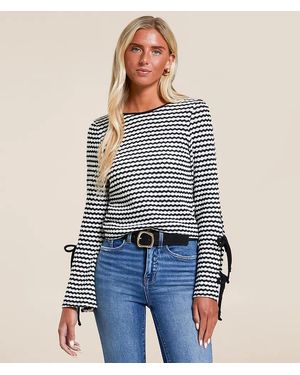 Willow & Root Striped Top - Blue