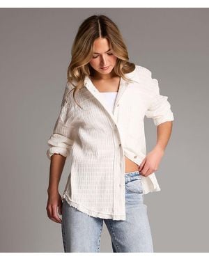 BKE Textured Shirt - White