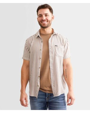 Brixton Charter Herringbone Shirt - White