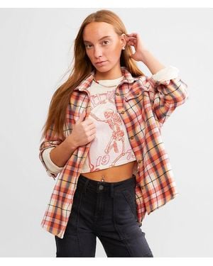 Billabong Best Time Plaid Shirt - Red