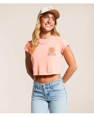 Billabong Wave Trip Cropped T-Shirt - Orange