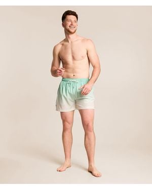 Sunset and Vine Sonny Dip Dye Stretch Swim Trunks - Green