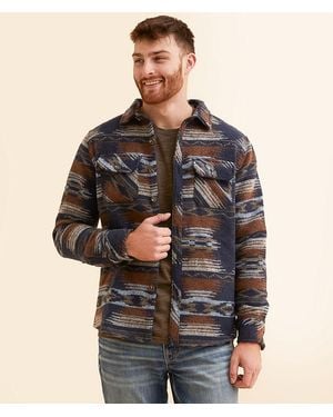 Departwest Athletic Southwestern Shacket - Brown
