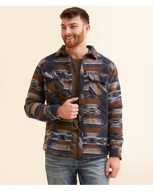 Departwest Athletic Southwestern Shacket - Brown