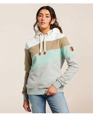 Wanakome Spira Color Block Hooded Sweatshirt - Blue