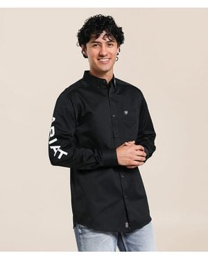 Ariat Team Logo Twill Shirt - Black
