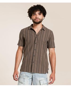 Nova Industries Striped Shirt - Brown