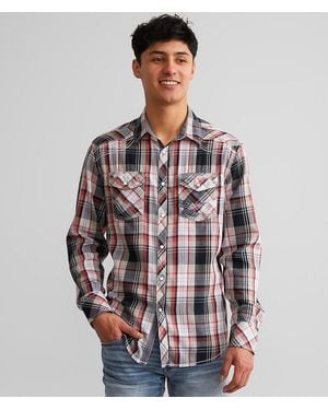 BKE Plaid Athletic Shirt - Multicolor