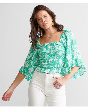 Billabong Be My Babe Cropped Top - Green