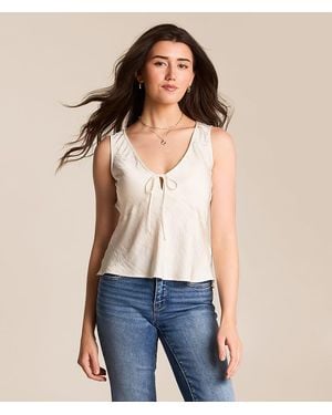 Z Supply Luana Satin Tank Top - Blue