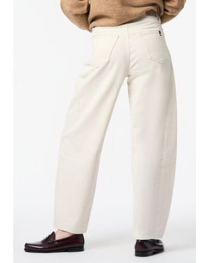 Buffalo David Bitton Buffalo Jeans Barbara High Rise Barrel Jeans - White