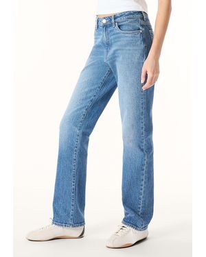 Buffalo David Bitton Buffalo Jeans Mariah Mid Rise Straight Jeans, Classic Wash - Blue