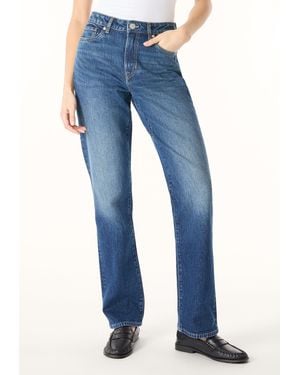 Buffalo David Bitton Buffalo Jeans Mariah Mid Rise Straight Jeans, Authentic Worn - Blue