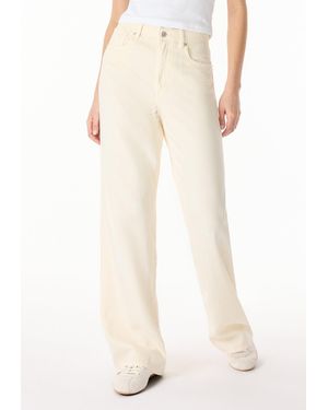 Buffalo David Bitton Buffalo Jeans Addie High Rise Wide Leg Pants - White