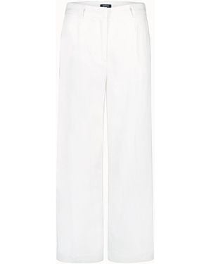 Buffalo David Bitton Buffalo Jeans Adelina Linen Blend Wide Leg Pants - White