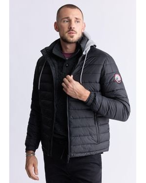 Buffalo David Bitton Buffalo Jeans Vince Quilted Zip-Up Jacket - Black