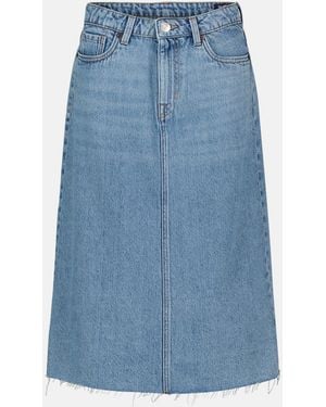 Buffalo David Bitton Buffalo Jeans Sally Mid Length Skirt, Medium Wash - Blue