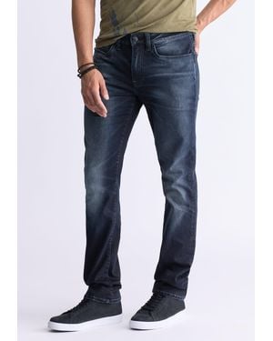 Buffalo David Bitton Buffalo Jeans Ash Slim Jeans, Crinkled And Sanded - Blue