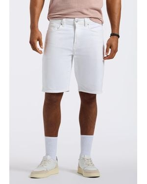 Buffalo David Bitton Buffalo Jeans Dean 'S Relaxed Straight Denim Short - White