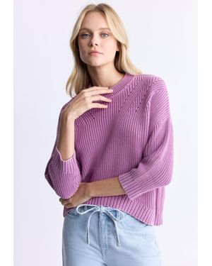 Buffalo David Bitton Buffalo Jeans Kassandra 3/4 Sleeve Pointelle Stitch Sweater - Pink