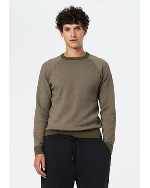 Buffalo David Bitton Buffalo Jeans Watford Textured Raglan Sweater - Green