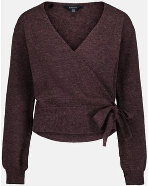 Buffalo David Bitton Buffalo Jeans Jadis Wrap Front Sweater - Purple
