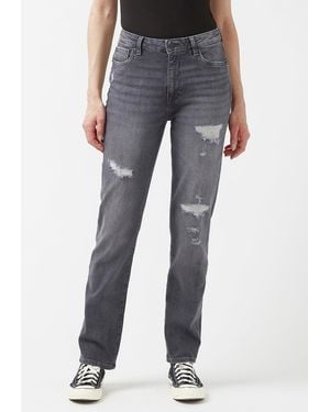 Buffalo David Bitton Buffalo Jeans Jayden High Rise Straight Jeans, Authentic - Gray