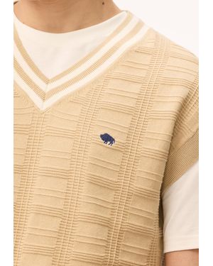 Buffalo David Bitton Buffalo Jeans Wallo V-Neck Sweater Vest - White