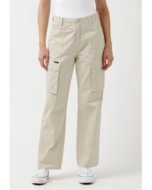 Buffalo David Bitton Buffalo Jeans Gia Low Rise Straight Cargo Pants - Natural