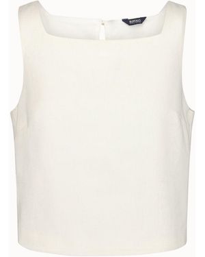 Buffalo David Bitton Buffalo Jeans Benedita Sleeveless Linen Top, Off - White