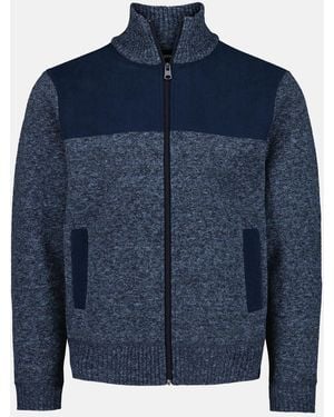 Buffalo David Bitton Buffalo Jeans Wando Lined Full-Zip Sweater - Blue