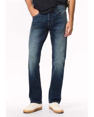 Buffalo David Bitton Buffalo Jeans Six Straight Jeans, Sanded And Worn - Blue