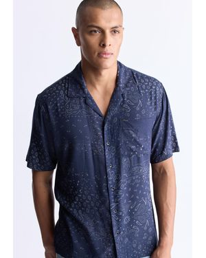 Buffalo David Bitton Men's Short Sleeve French Terry Button-Down Shirt - Casual Koddy Style