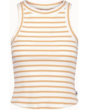 Buffalo David Bitton Buffalo Jeans Regine Ribbed Striped Tank Top - Natural