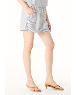 Buffalo David Bitton Buffalo Jeans Giustina Linen Blend Shorts - Blue