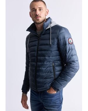 Buffalo David Bitton Buffalo Jeans Vince Quilted Zip-Up Jacket - Blue