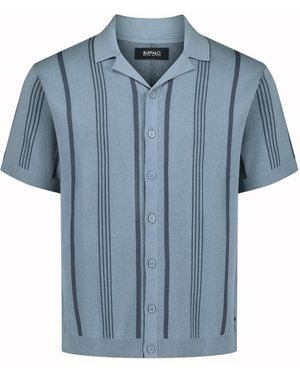 Buffalo David Bitton Buffalo Jeans Waldir Short Sleeve Sweater Shirt - Blue