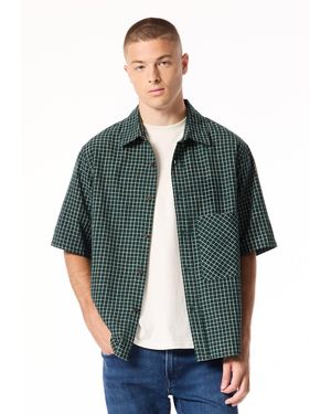 Buffalo David Bitton Buffalo Jeans Shiro Short Sleeve Plaid Shirt - Green