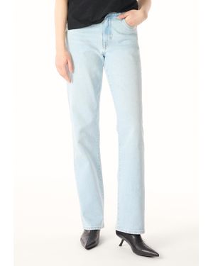 Buffalo David Bitton Buffalo Jeans Mariah Mid Rise Straight Jeans, Light Vintage - Blue