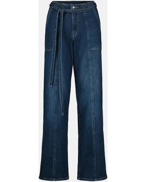 Buffalo David Bitton Buffalo Jeans Addie High Rise Wide Leg Jeans, Worn - Blue