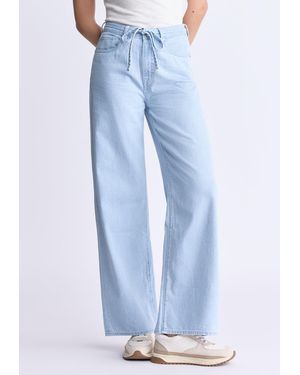 Buffalo David Bitton Buffalo Jeans Alecia High Rise Wide Leg Jeans, Light Vintage - Blue