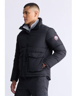 Buffalo David Bitton Buffalo Jeans Nate Zip-Up Puffer Jacket - Blue