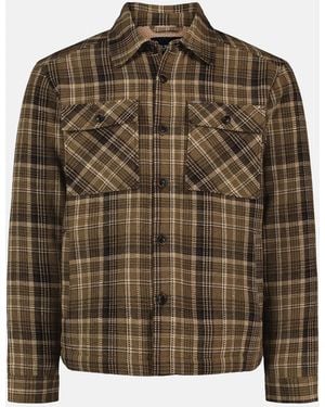 Buffalo David Bitton Buffalo Jeans Jaceko Sherpa Lined Plaid Shacket - Brown