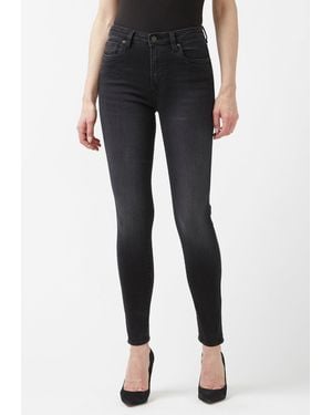 Buffalo David Bitton Buffalo Jeans Skylar High Rise Skinny Jeans, Faded - Black
