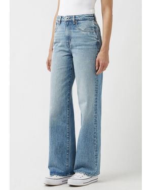 Buffalo David Bitton Buffalo Jeans Addie High Rise Wide Leg Jeans, Vintage Feel - Blue