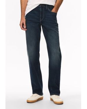 Buffalo David Bitton Buffalo Jeans Driven Relaxed Straight Jeans, Dark Medium Wash - Blue