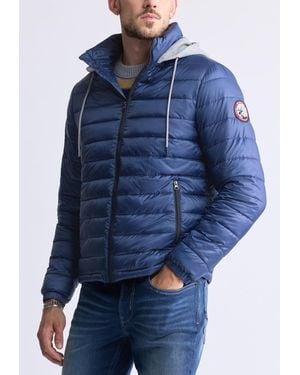 Buffalo David Bitton Buffalo Jeans Vince Quilted Zip-Up Jacket, Eletal - Blue