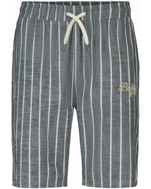 Buffalo David Bitton Buffalo Jeans Hunter Striped Pull-On Shorts - Gray